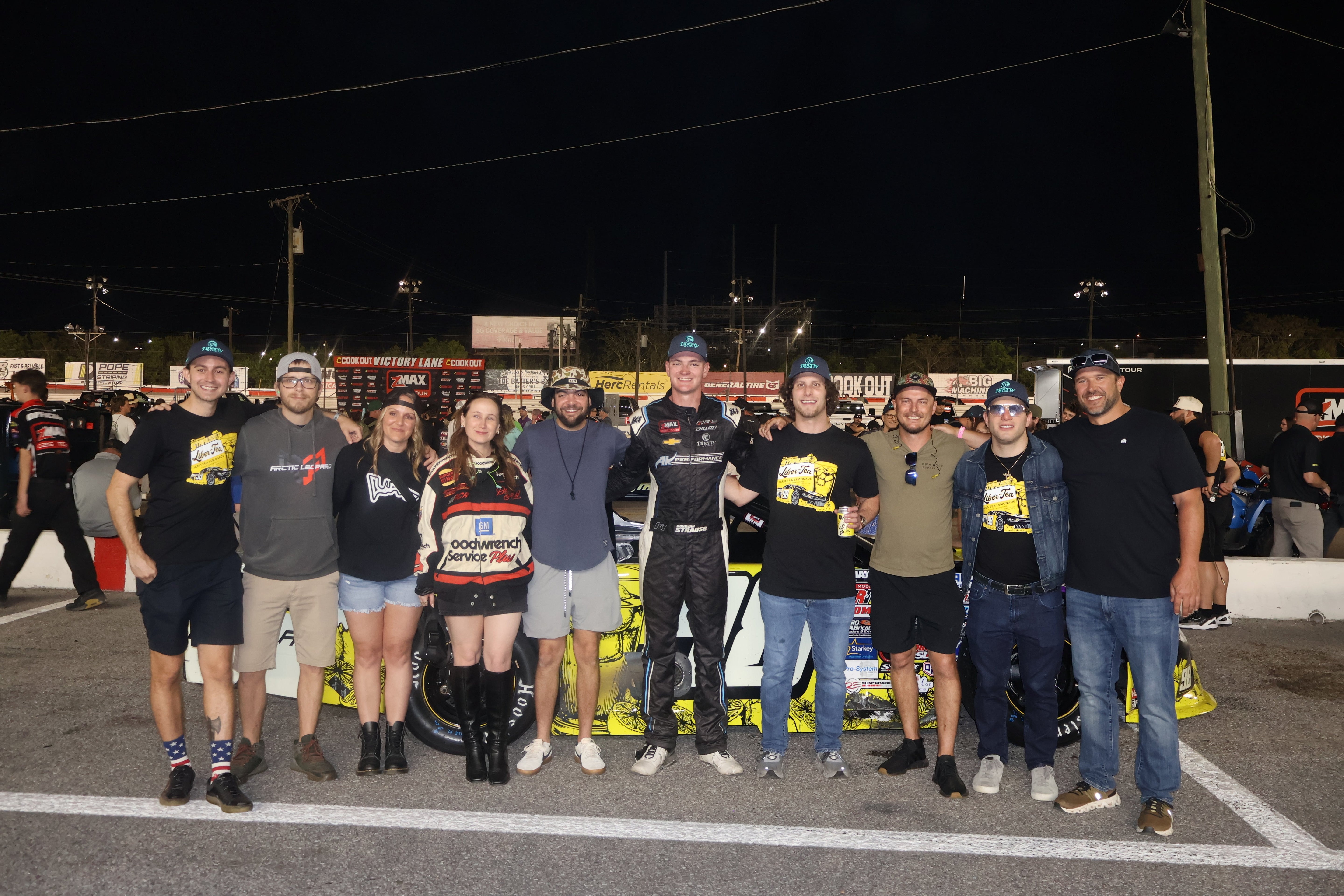 NASCAR race car branded with Liberty In a Can™ celebrating Tennessee regulatory approval