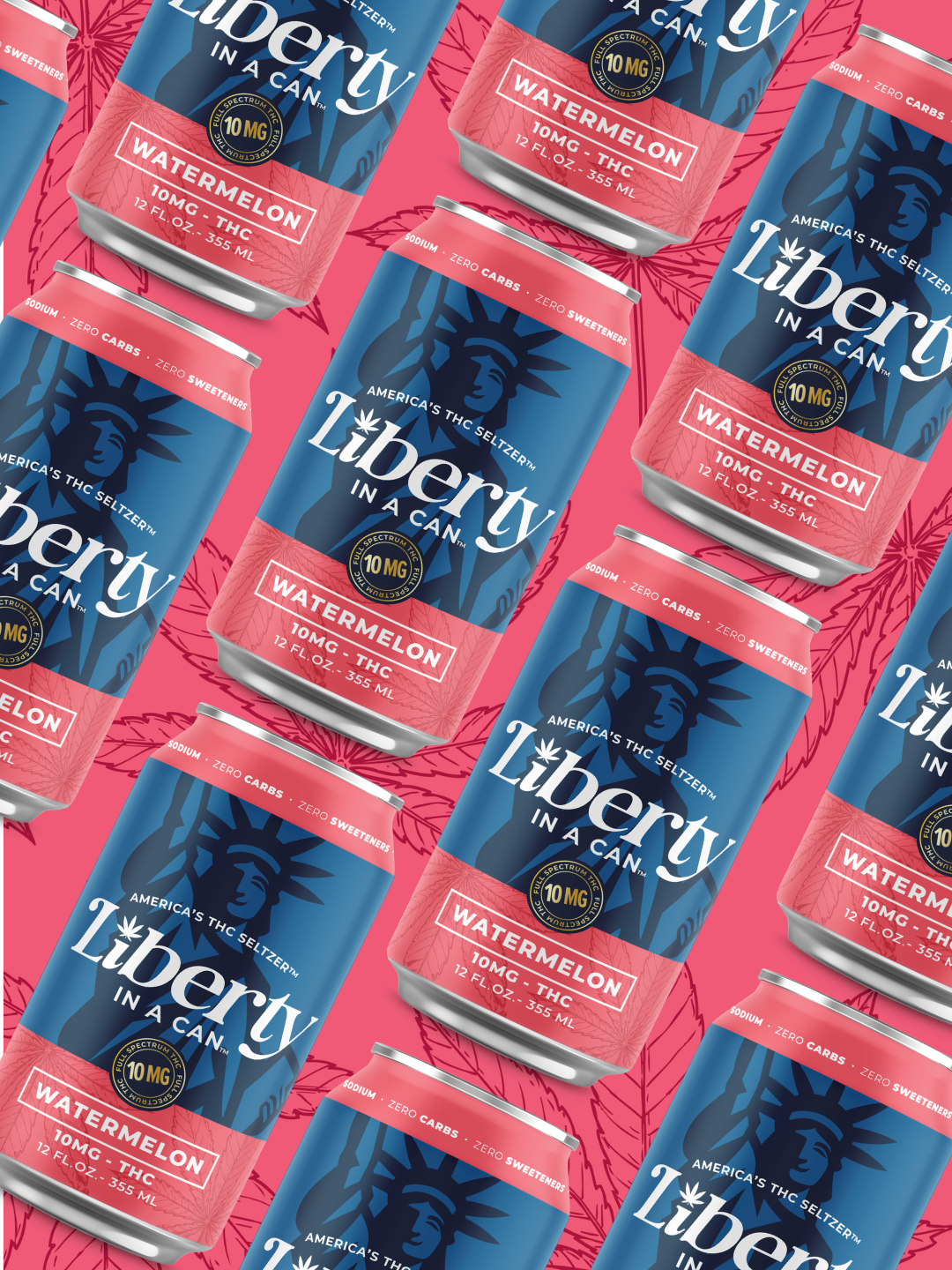 Liberty In a Can™ 10mg Watermelon THC Seltzer lifestyle