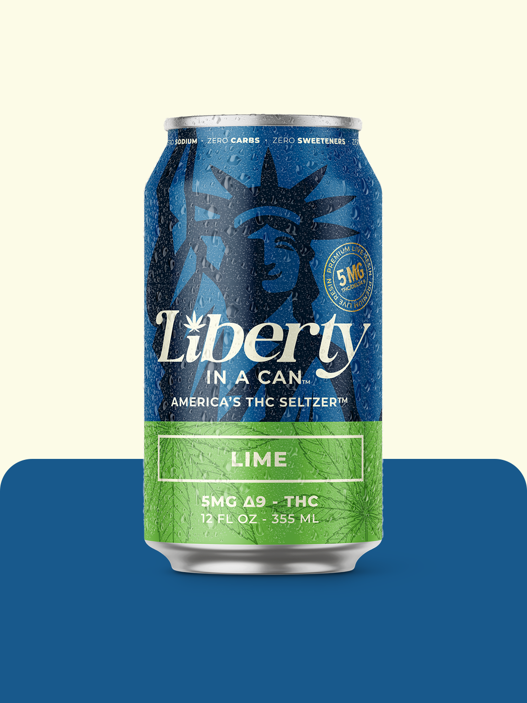 5mg Δ9-THC Full Spectrum Seltzer with Lime Essence