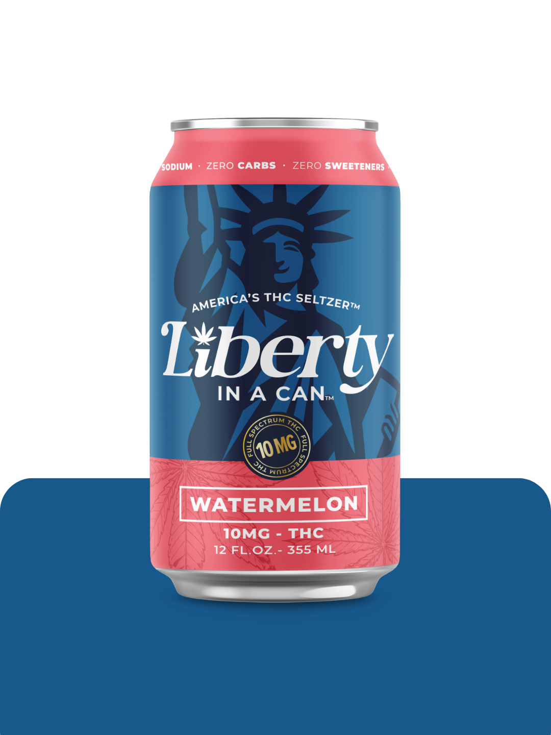 Liberty In a Can™ 10mg Watermelon THC Seltzer 12oz can