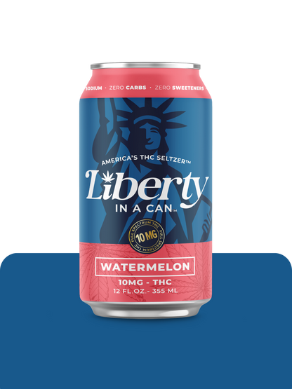 Liberty In a Can™ 10mg Watermelon THC Seltzer 12oz can