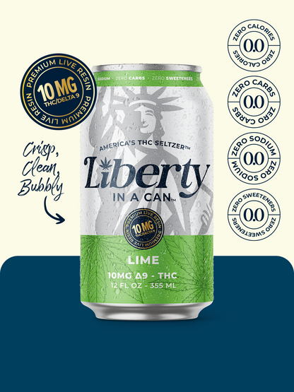 10mg Δ9-THC Full Spectrum Seltzer with Lime Essence