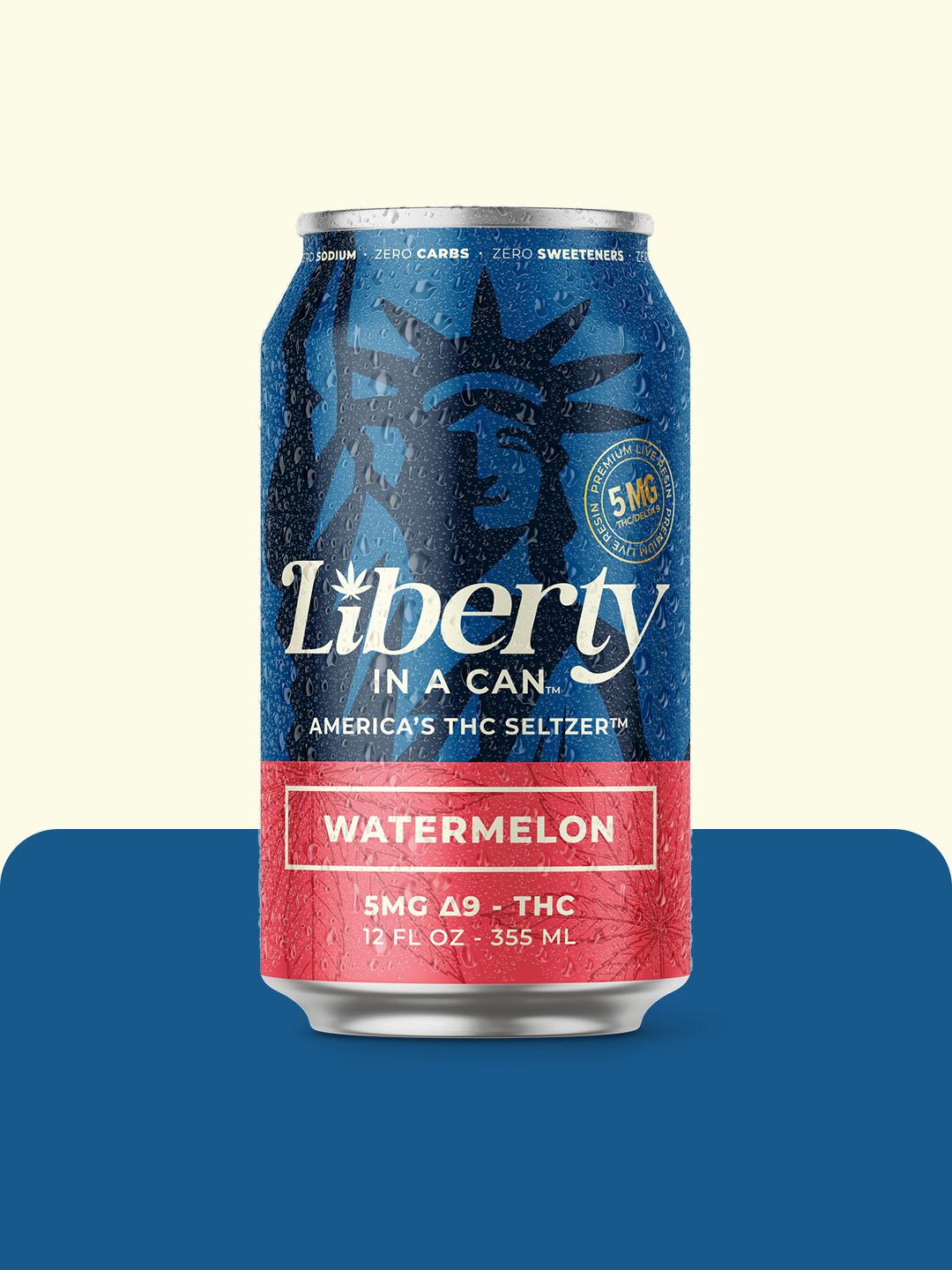 5mg Δ9-THC Full Spectrum Seltzer with Watermelon Essence